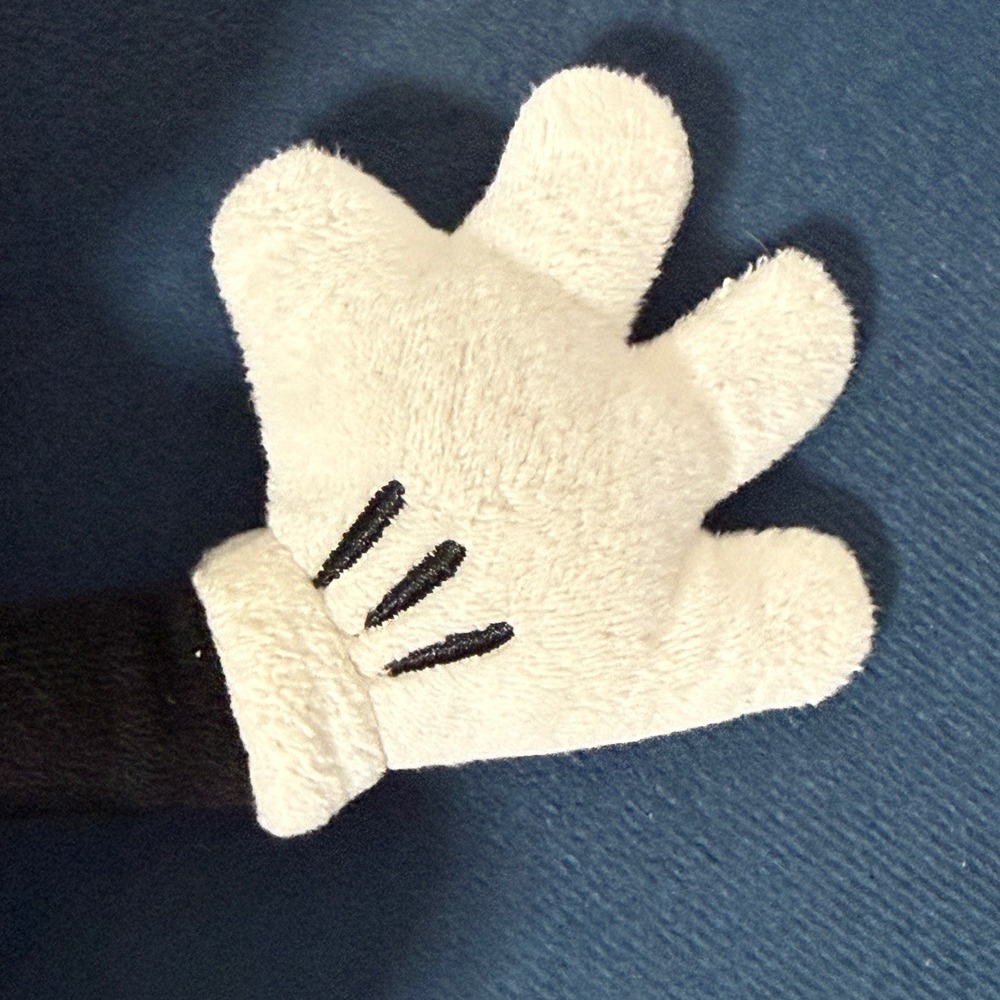 Disney Parks Minnie Mouse Plush Toy 9" Authentic Black White and Gray - Picture 6 of 8